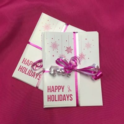 Holiday Cards (Pink Snowflakes)
